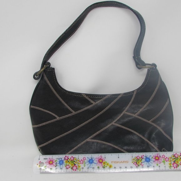 Steve Madden Black Small Purse - Front Stitch Design - Picture 4 of 8